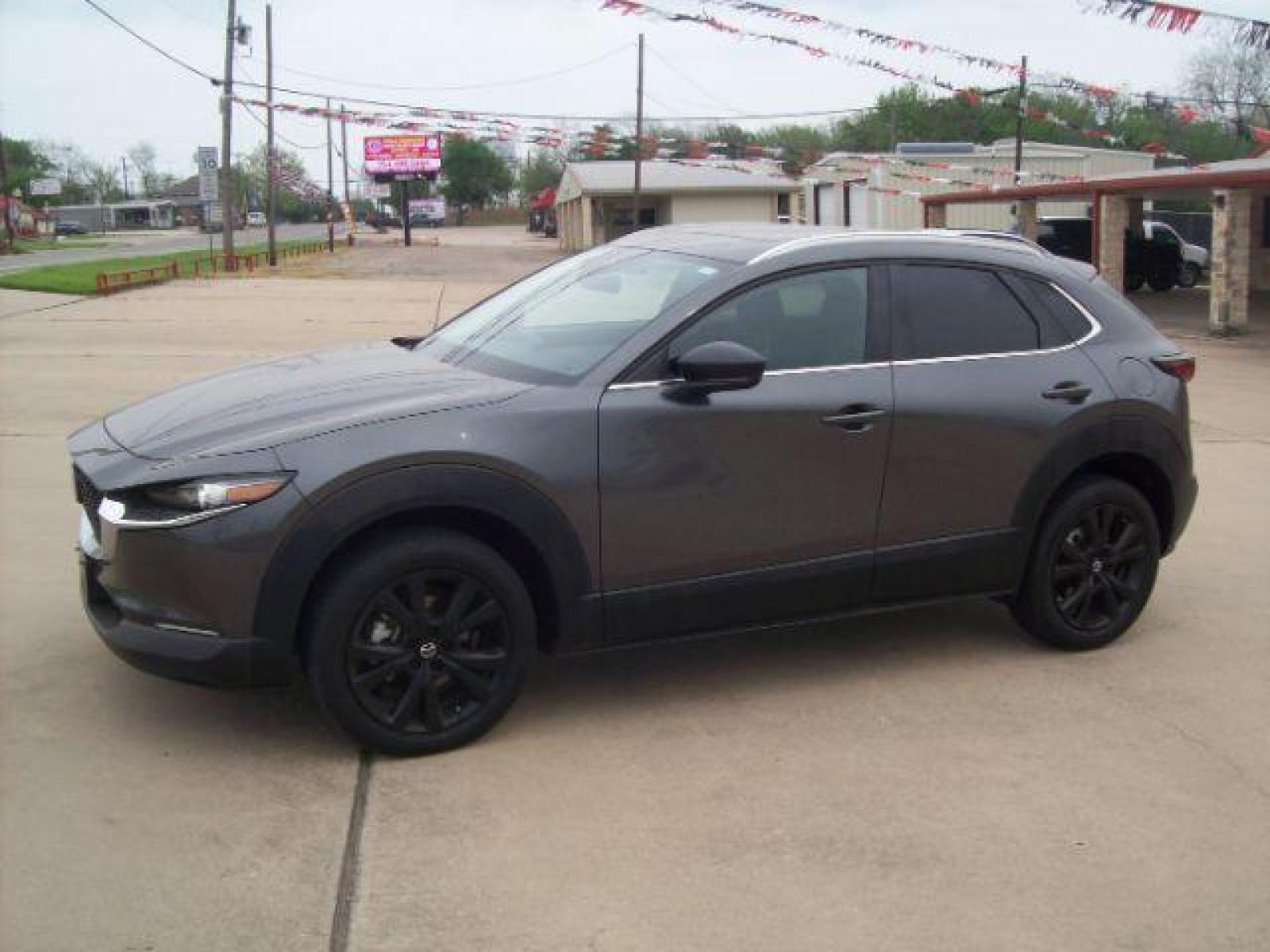 2022 Gray /Black Mazda CX-30 2.5 Turbo AWD (3MVDMBAY4NM) with an 2.5L L4 DOHC 16V TURBO engine, 6-Speed Automatic transmission, located at 605 West Oak Street, West, TX, 76691, (254) 826-5852, 31.803501, -97.098549 - Photo #0